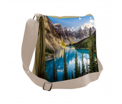 Canada Landscape Lake Photo Messenger Bag