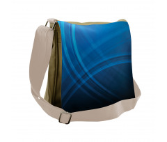 Ombre Style Abstract Backdrop Messenger Bag