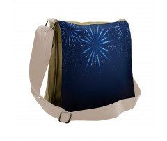 Fireworks at Night Sky Messenger Bag