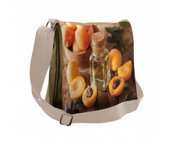 Fresh Apricots and Oil Jar Messenger Bag