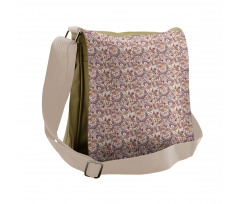 Paisley Floral Vintage Art Messenger Bag