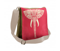 Romantic Wild Elephant Head Messenger Bag