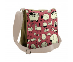 Nursery Childish Animals Messenger Bag