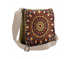 Oriental Tile Inspired Look Messenger Bag