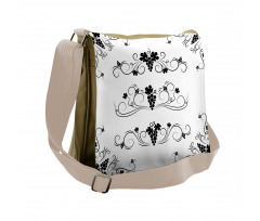 Fruits with Swirl Ornaments Messenger Bag