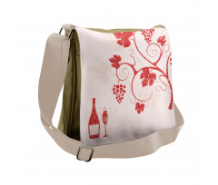 Winery and Fruits on Tree Messenger Bag