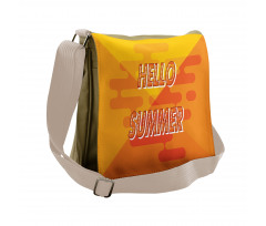 Abstract Design Hello Summer Messenger Bag