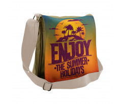 Tropical Island Enjoy Summer Messenger Bag