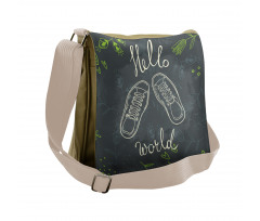 Hello World Sport Shoe Flora Messenger Bag