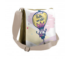 Balloon and Bird Eggs Messenger Bag