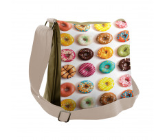 Tasty Colorful Donuts Messenger Bag