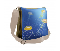 Abstract Floating Scene Messenger Bag