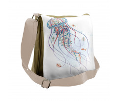 Nautical Ornate Organism Messenger Bag