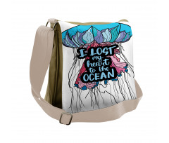 I Lost My Heart to Ocean Messenger Bag