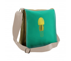 Simplistic Flat Organism Messenger Bag