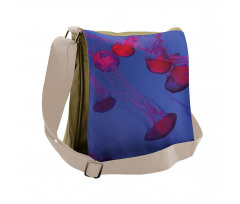 Tropical Underwater Bloom Messenger Bag