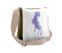 Pastel Purple Tones Art Messenger Bag