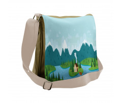 Rural Home Mountains Messenger Bag