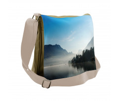 Lake Annecy France Sky Messenger Bag