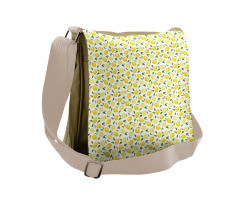 Fruit Art Lemons and Leaves Messenger Bag