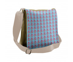 Chaotic Boho Oriental Tulip Messenger Bag