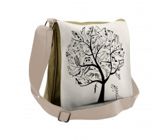 Tree of Shoes Fashion Messenger Bag