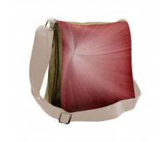 Ombre Effect Twirling Rays Messenger Bag