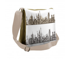 Historical Monument Lines Messenger Bag