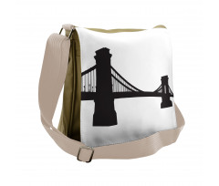 Chain Bridge Budapest Art Messenger Bag