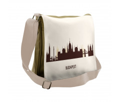 Silhouette of Budapest City Messenger Bag