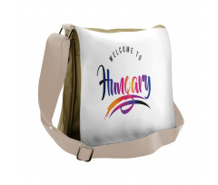 Colorful Welcome to Hungary Messenger Bag