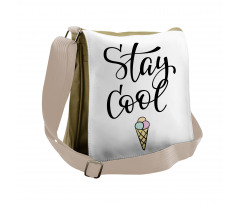 Ice Cream Waffle Cornet Messenger Bag