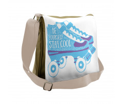 Be Yourself Roller Skate Messenger Bag