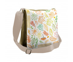 Autumn Sun Simplistic Notes Messenger Bag