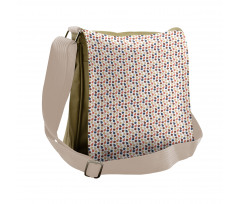 Pastel Colorful Fruits Pattern Messenger Bag