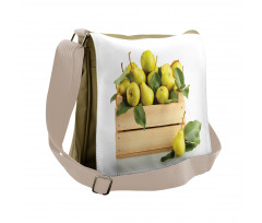 Wooden Basket of Summer Fruit Messenger Bag