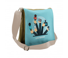 News Time Live Reporters Messenger Bag