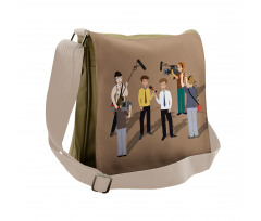 Reporter Interviewing Messenger Bag