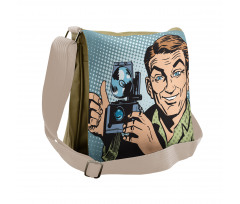 Comic Strip Photographer Messenger Bag