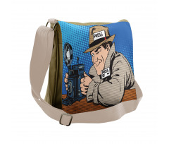 Press Journalist Pop Art Messenger Bag