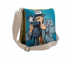 Comic Photographer Man Messenger Bag