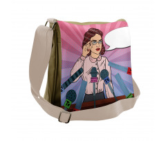 Politician Woman Press Messenger Bag