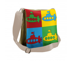 Nursery Pictogram Squares Messenger Bag