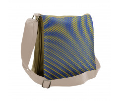 Pictogram Pattern Ocean Messenger Bag