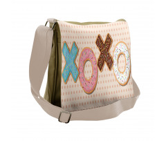 Delicious Donuts Polka Dots Messenger Bag