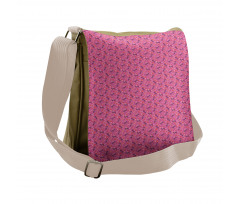 Energetic Hearts Kisses Love Messenger Bag