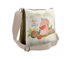 Summer Unicorn Watermelon Messenger Bag