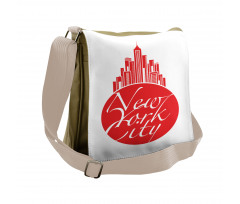 New York City Apple Emblem Look Messenger Bag