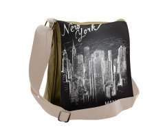 New York Manhattan Skyscrapers Messenger Bag