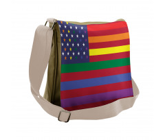 Gay Concept American Flag Messenger Bag